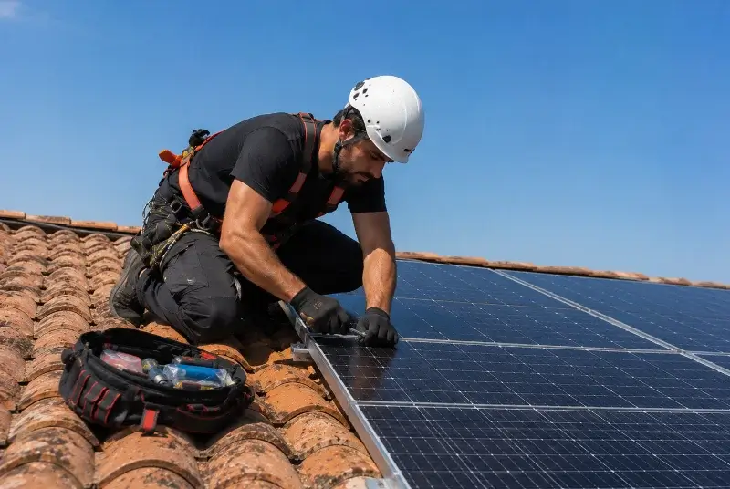 Maintenance et monitoring de panneaux solaires à Serres-Morlaàs