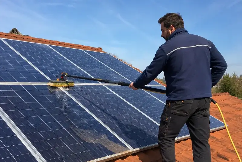 Nettoyage et entretien de panneaux solaires à Serres-Morlaàs